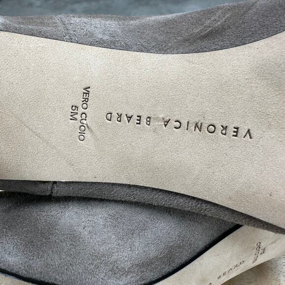 Veronica Beard NWOB Leeland Pointed Toe Chelsea Boot Taupe Gray Size 5M Pull-On - Picture 7 of 7